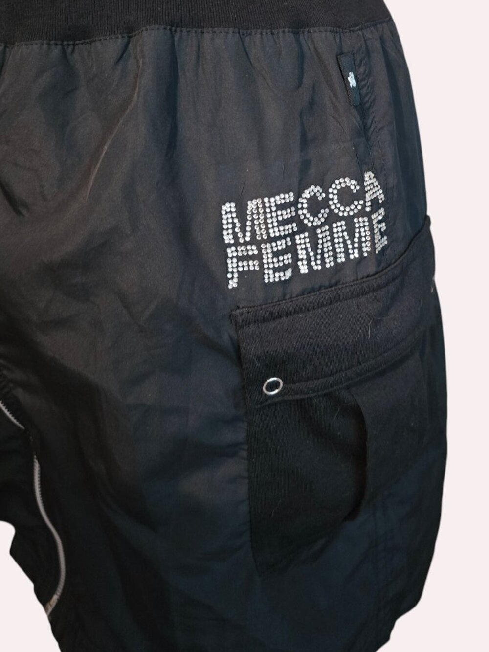 Black Strapless Hooded Zip-Front Dress image 3
